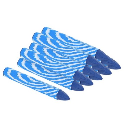 Lumber Marking Crayons, 24 Pack 4''x0.55'' Hex Wax Tire Marker Crayons Blue