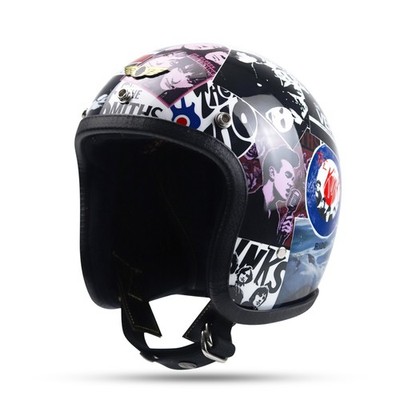 british made motorcycle helmets SALE ! CUSTOM VINTAGE HELMET SLIMHEAD 500TX BRITISH BANDS CHOPPER BOBBER  MOTORS