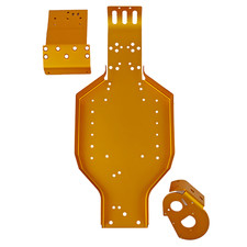 Team Associated RC10 Chassis Gold with Nose Plate 6637