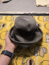 TNLee Neumann Endler 100 Wool Vintage Gray Hat Unionmade USA