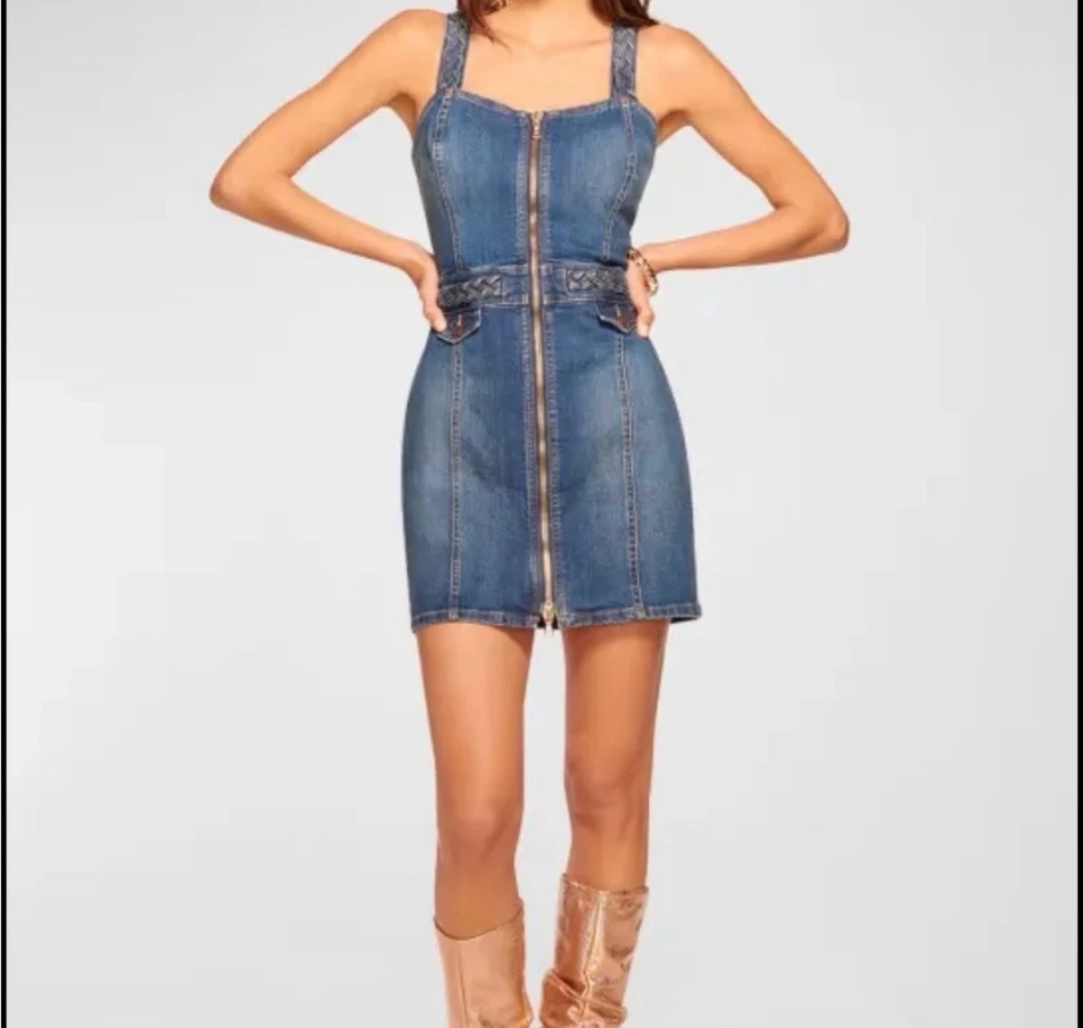 Denim Sleeveless Dresses for Women for sale | eBay