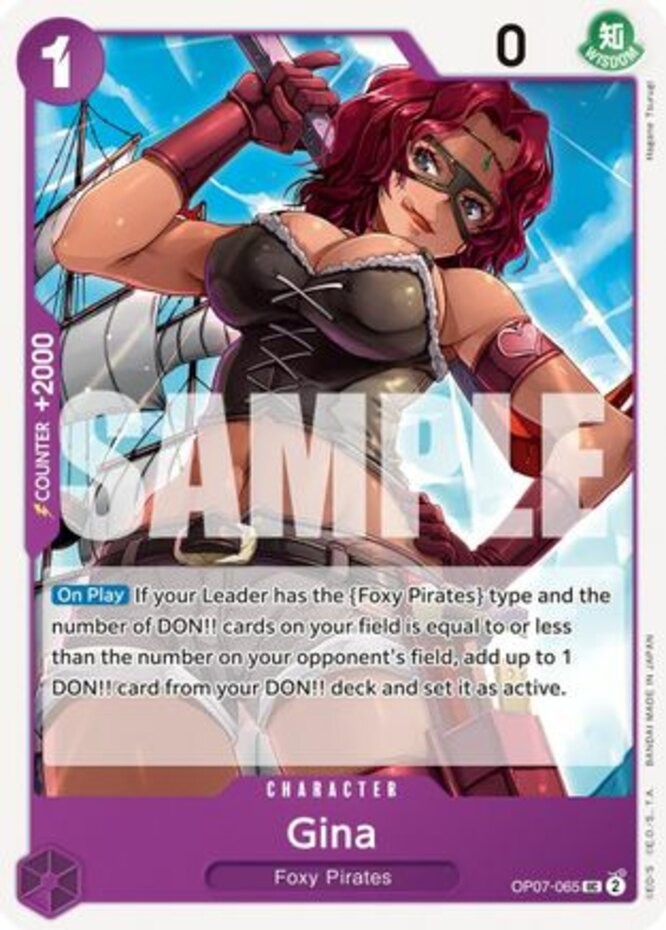NM-Mint, English One Piece Gina - OP07-065 - UC 500 Years in the Future (OP07) O