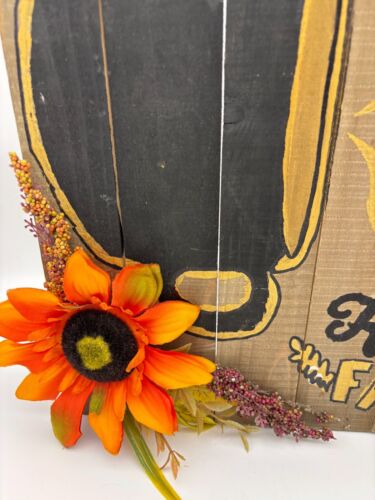 Happy Fall Deko Wandbehang Schild Holz rustikal Bauernhaus Café Deko - Bild 2 von 6