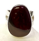 HSN Jay King Sterling Silver Shaanxi Spice Agate Ring Size 7 — photo 1