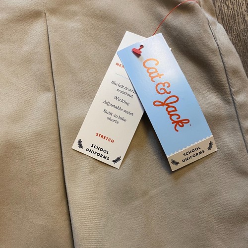 NWT Cat & Jack Pleated Skort Sourdough Beige Size 10 School Uniform - Picture 5 of 7
