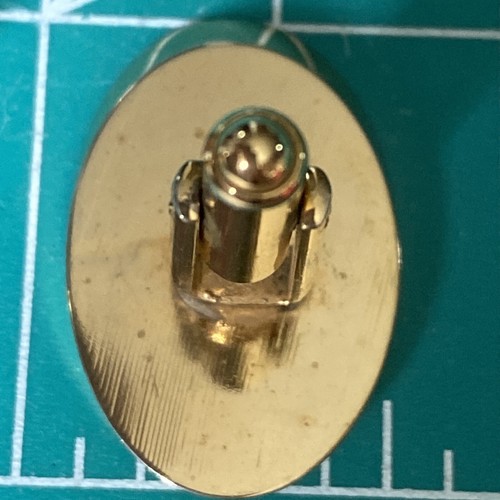 Vintage Concaved Lines Unbranded Cufflinks Shiny Gold Tone Color - Picture 10 of 10