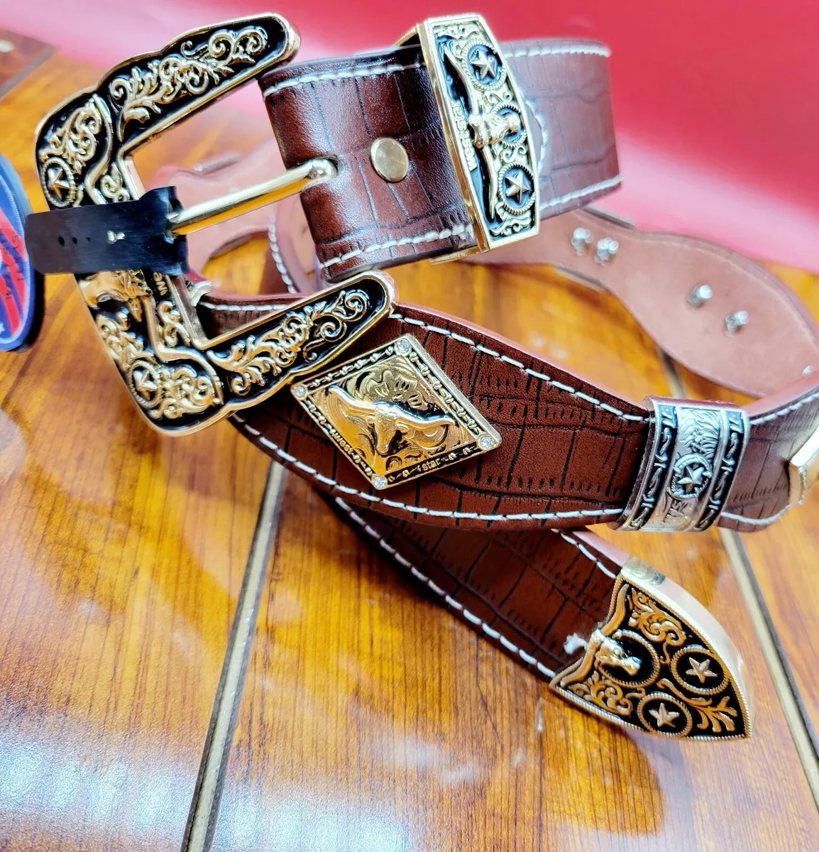 Brown Leather Cowboy BeltBrown Leather Cowboy Belt