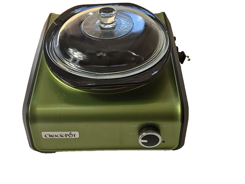 Vintage Crock-Pot Slow Cooker - Classic Green, Retro Kitchen, Tested & Working