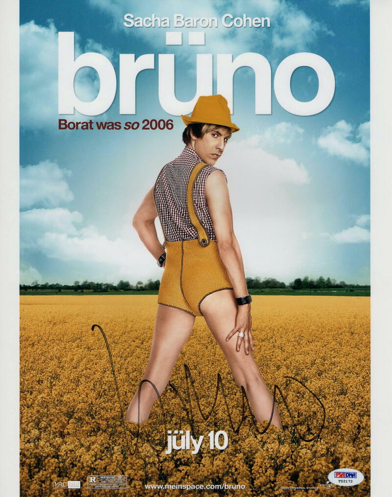 SACHA BARON COHEN SIGNED AUTOGRAPH 11X14 PHOTO BORAT, DA ALI G