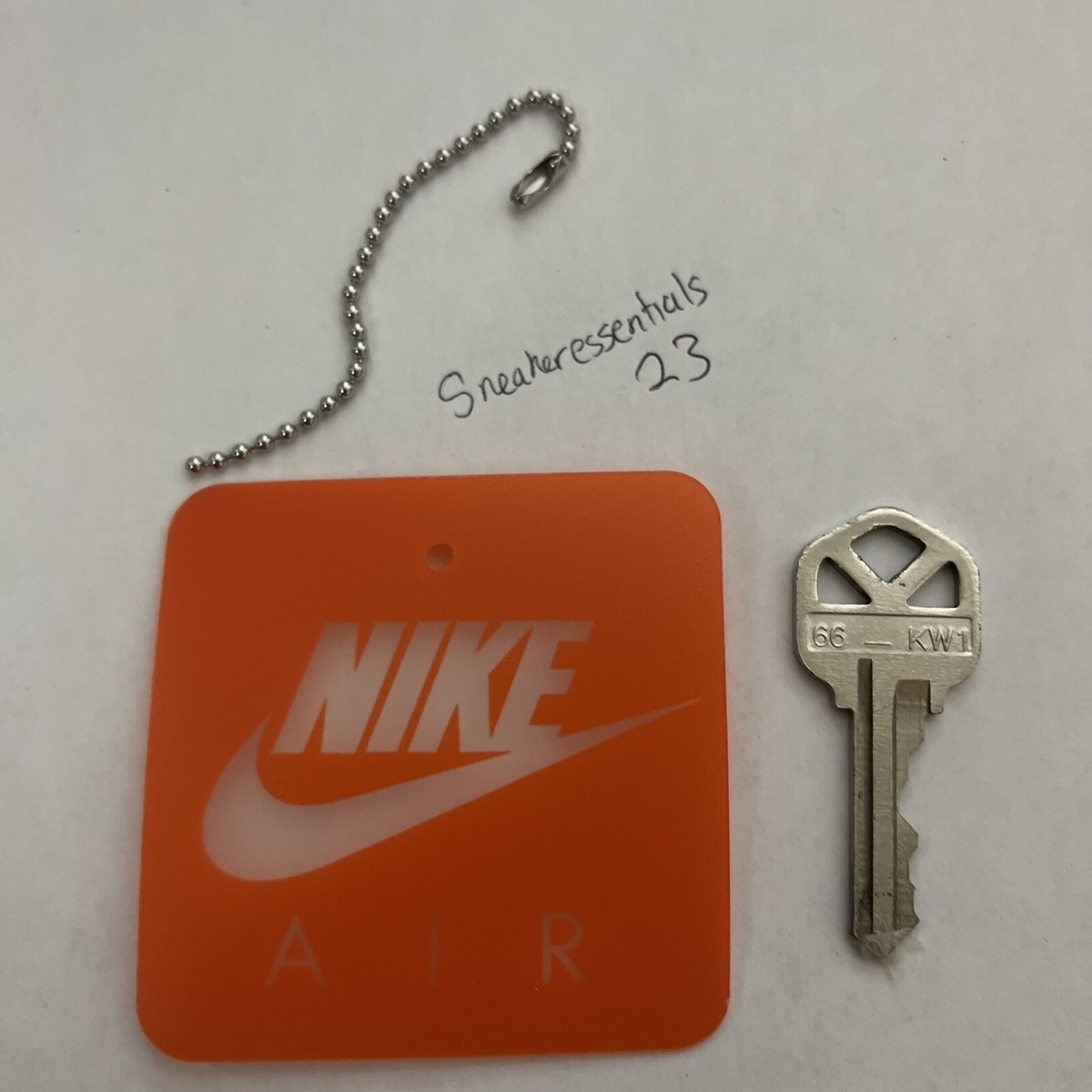 RARE Nike Air Jordan 3 White Cement Retro Tag Shoetag Hang tag Key