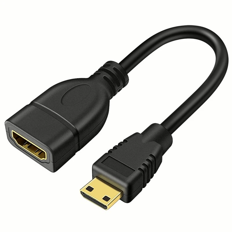 Mini HDMI Male to HDMI Female 1080P Adapter Cable for Camera Projection DV 15cm - Image 3 of 3