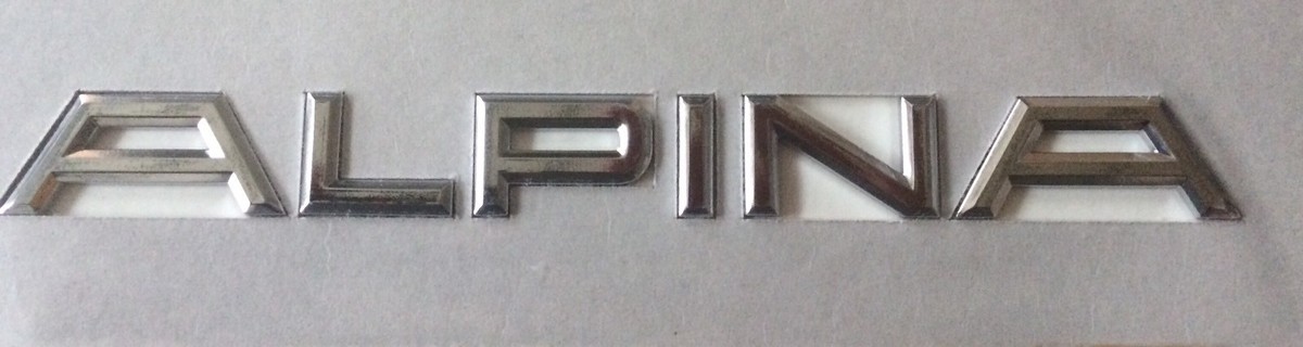 Original BMW ALPINA Schriftzug Emblem passend für BMW E30 E34 B3 B6 B10