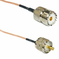 USA-CA RG316 SO239 UHF FEMALE to PL259 UHF MALE Coaxial RF Pigtail Cable