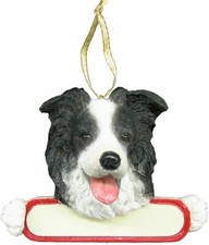 BORDER COLLIE-Santa's Pals DOG Christmas Ornament E  S Pets-Personalizable