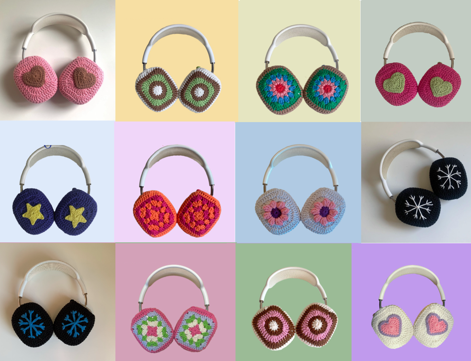 Handmade Knitted AirPods Max Case in 10 Unique Designs-image