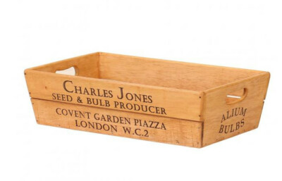VINTAGE STIL GROSSER HOLZ BLUMENKASTEN CHARLES JONES