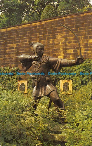 R072531 Robin Hood Statue. Nottingham. Ernest Joyce. W. Skipper