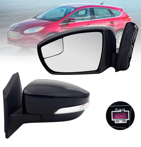 Driver Side Mirror Compatible Ford FOCUS 2012/18 With Turn Signal Light 5 Pins