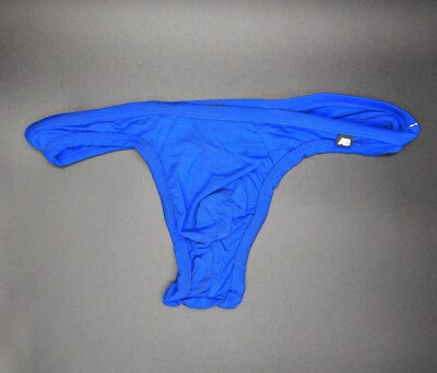 AussieBum Men's Slick G String Thong Underwear, Size Large Blue - NWT