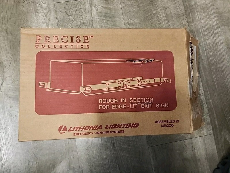 ELA R LRIS 120/277 EL N LITHONIA ROUGH IN SECTION FOR EDGE LIT LED EXIT SIGN