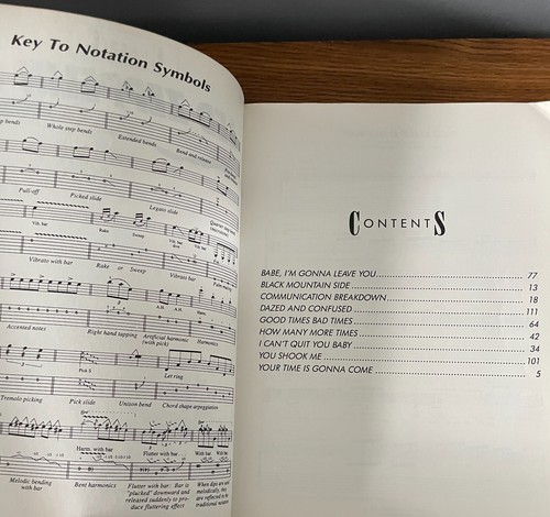 LED ZEPPELIN I Guitar Tablature Songbook 1990 Transcribed by Jesse Gress - Picture 4 of 6