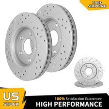 Front & Rear Disc Brake Rotors For Chrysler Town& Country Dodge Journey Routan