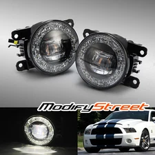 For 08-12 Ford Focus Mustang Range Exploer Bumper Driving Chrome LED Fog Lights