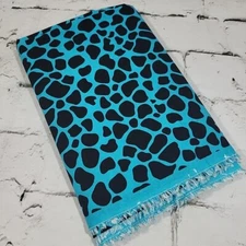 Joann Fabrics Blue Animal Giraffe Print Fabric 44" X 2yrds Sewing Quilting Craft