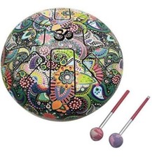 Musical Tongue Drum | Meditation Drum with Psychedelic Print 10&rdquo;
