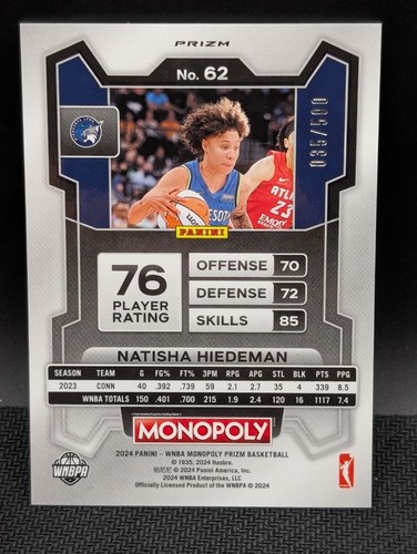2024 Panini Prizm WNBA Monopoly Card Parallels; You Pick! - Picture 117 of 191