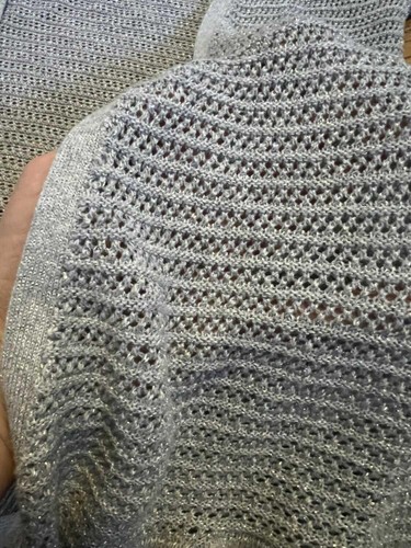 Justice Girls Gray Cardigan Sz 18 Open Front - Picture 4 of 4
