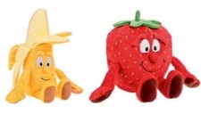 2 VITAMINI BANANA E FRAGOLA PELUCHE - lidl goodness gang plush Penny Coop Frutta