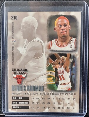 1995-1996 Fleer Ultra Dennis Rodman #210 San Antonio Spurs HOFer