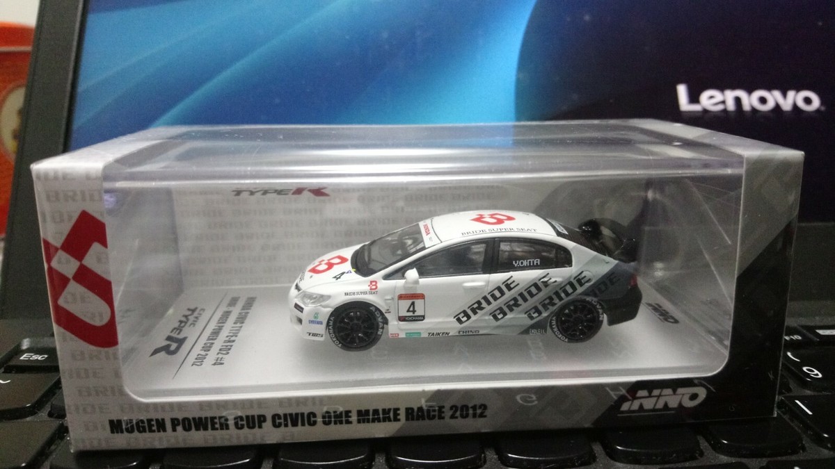 INNO64 HONDA CIVIC Type-R FD2 #4 “BRIDE” MUGEN POWER CUP