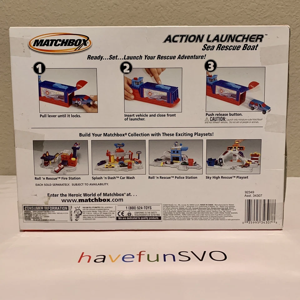 2000 Matchbox Superfast Five Pack Action Launcher Sea Rescue Boat Tahoe Ocean - Image 2 of 4