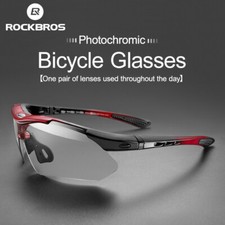 ROCKBROS Cycling Photochromic Sports Sunglasses Men's MTB Road Bike Glasses