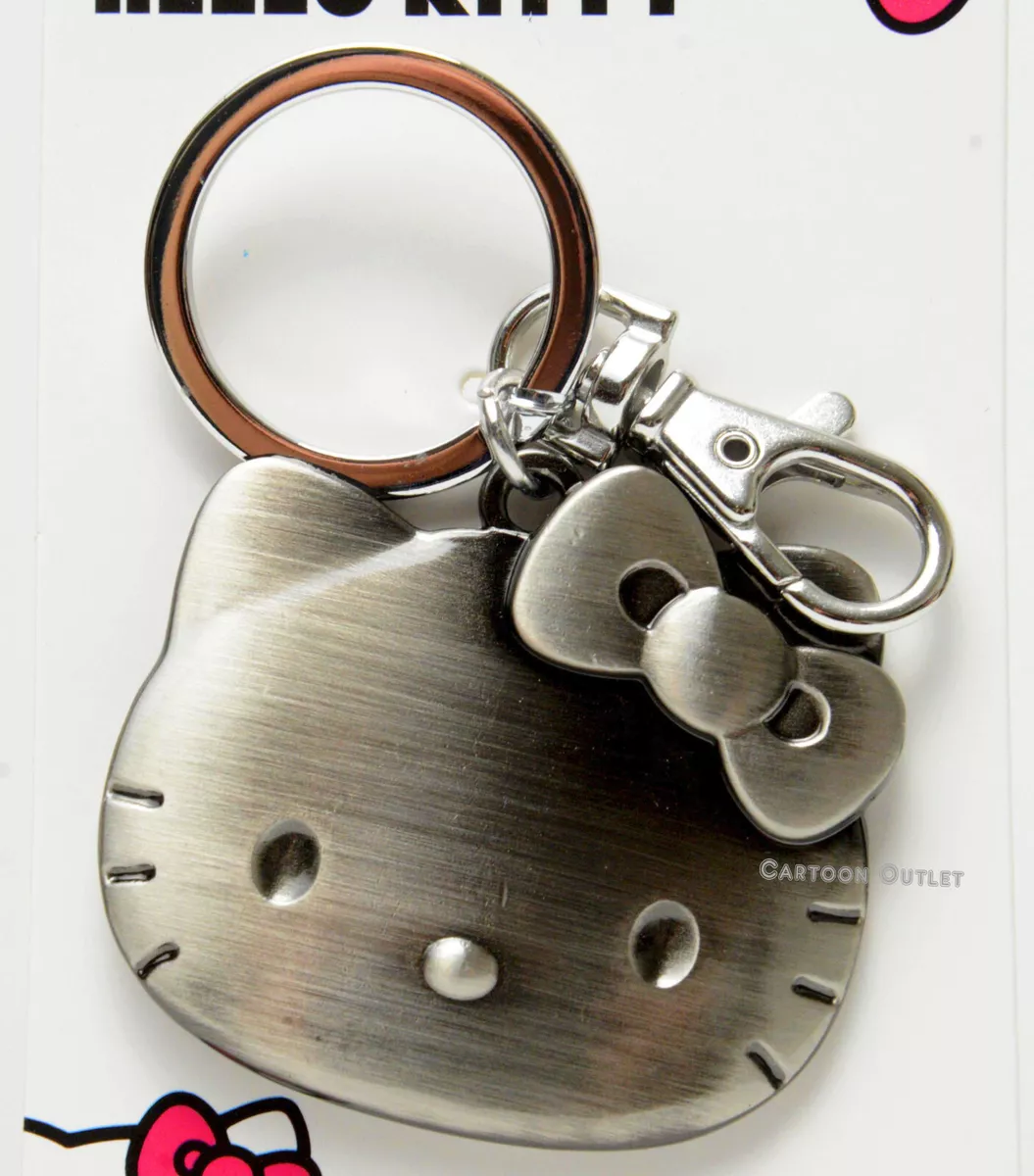 Hello Kitty Sanrio Pewter Key Chain Ring Collectible Metal Keychain  Birthday Gif