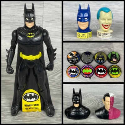 Batman, Joker, Two Face Candy Wrappers / Behälter, Vintage 90er Michael Keaton
