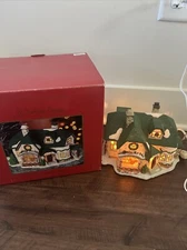 The Village Collection St. Nicholas Square The Christmas Shop Ceramic Light Up
