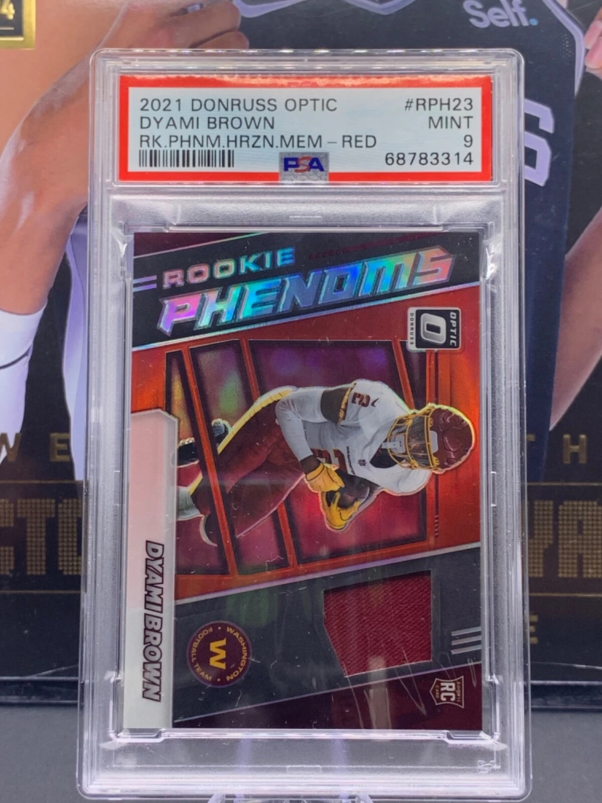 Dyami Brown Panini Donruss Optic Rookie Phenoms Horizontal Memorabilia #RPH23 Red