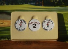 Pinehurst US Open 2024 White Ball Markers - Good Looking 3pc