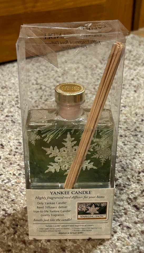 New Vtg YANKEE CANDLE Diffusers SPARKLING SNOW 3 Oz/88.7 ml In Box RARE SEALED - Image 4 of 4