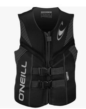 O'Neill Men's Reactor USCG Life Vest Black/Black/Black Extra Large XL