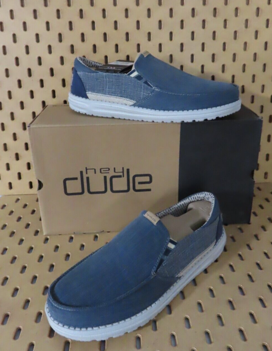 Hey Dude Men's Thad Chambray Ombre Blue US Size EU 41