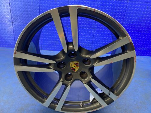 2010-2016 PORSCHE PANAMERA 20x11 FIVE DOUBLE SPOKE ALLOY WHEEL SILVER *CURBED*