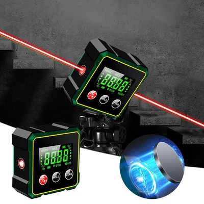 360° Measurable High Precision Digital Display Angle Gauge Inclinometer 