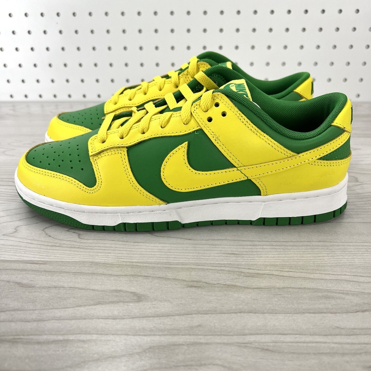 New Nike Dunk Low Retro Reverse Brazil New DV0833-300 Mens Size 10