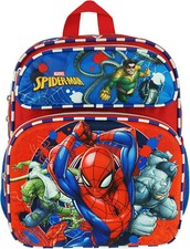 Small Backpack - Marvel - Spiderman 3D Pop-up EVA Molded 12" School Bag NEW