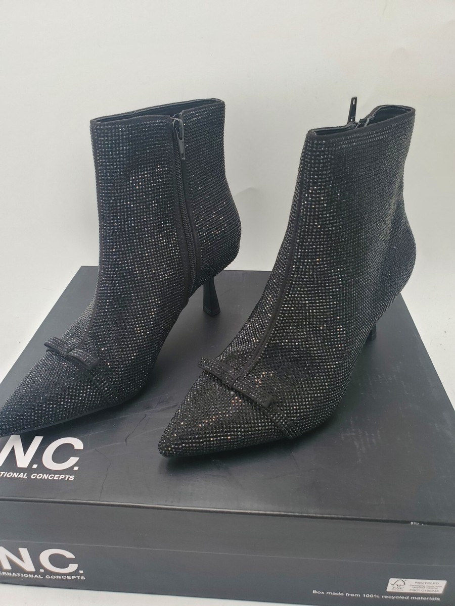 INC International Concepts 6.5 Women Delphia Embellished Mid-Heel