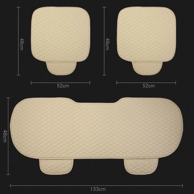 Universal For Maserati Front Rear Car Seat Cover PU Leather Seat Cushion Car Pad Foto 4 de 4